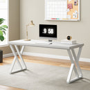 Heavy-Duty Computer Desk, 55" Simple Study Desk Writing Table