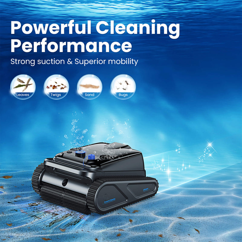 Heavy-Duty Cordless Wall Climbing Robotic Pool Vacuum Cleaner (SAK80239)
