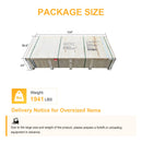 Alora Heavy-Duty Double Garage Galvanized Steel Shed With Side Door (SAK84271)