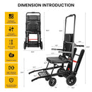 Motivo Heavy-Duty Electric Foldable Stair Climbing Wheelchair, 450LBS [FDA-Approved (SAK92801) by SAKSBY WHOLESALE
