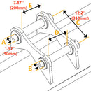 Heavy-Duty Hammer Hydraulic Excavator Concrete Pulverizer Processor, 18" (97351764)