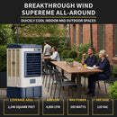 Heavy-Duty Industrial Outdoor Swamp Cooling Fan With Continuous Auto Fill (SAK94618) by SAKSBY WHOLESALE