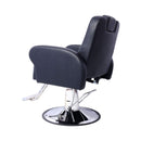 Heavy-Duty Multifunctional PU Leather Reclining Hydraulic Barber Chair W/ Chrome Steel Base (SAK35719)