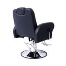 Heavy-Duty Multifunctional PU Leather Reclining Hydraulic Barber Chair W/ Chrome Steel Base (SAK35719)