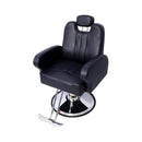 Heavy-Duty Multifunctional PU Leather Reclining Hydraulic Barber Chair W/ Chrome Steel Base (SAK35719)