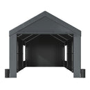 [12X20FT] Alora Heavy-Duty Outdoor Premium Garage Tarp Canopy Shelter W/ Removable Sidewalls (SAK94615)