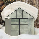 [10X12FT] Heavy-Duty Outdoor Walk-In Polycarbonate Patio Greenhouse With Sliding Doors & Vents (SAK92846) by SAKSBY WHOLESALE