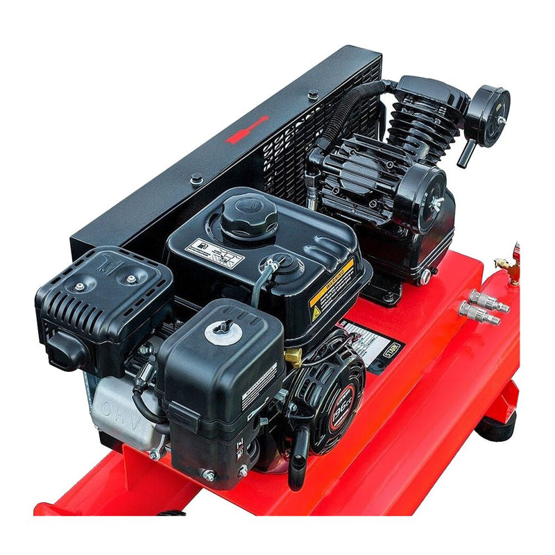 Heavy Duty Portable Gas-Powered Twin Stack Air Compressor Tank, 10 GAL (97461582)