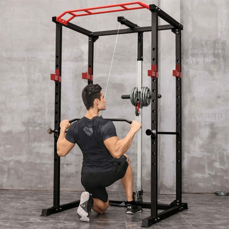 Heavy-Duty Professional Multi-Function Adjustable Power Cage Rack, 1000LBS (SAK98149)