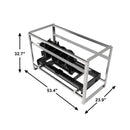 Heavy-Duty Skid Steer Auger Drive Attachment With 12-Inch Post Hole Bit (SAK25169)