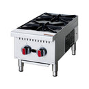 Heavy-Duty Stainless Steel Commercial 2-Burner 50K BTU Countertop Gas Stove Range (SAK29475) by SAKSBY WHOLESALE