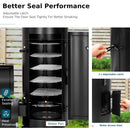Heavy-Duty Vertical Extra-Large Charcoal Offset BBQ Smoker Grill Combo (SAK80247)