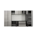Alora Heavy-Duty Wall-Mounted Metallic Gray Garage Cabinet Set With Soft Closing Doors And Drawers (SAK24368)