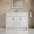 James Martin Bellshire 48" Single Bathroom Vanity, Bright White