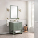 James Martin Breckenridge 30" Single Bathroom Vanity, Smokey Celadon