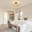 GobekUsa Hemp Rope Ceiling Light for Home Decor