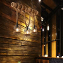 GobekUsa Hemp Rope Pendant Lamp - Industrial Style Beige - Linear over Island Lighting