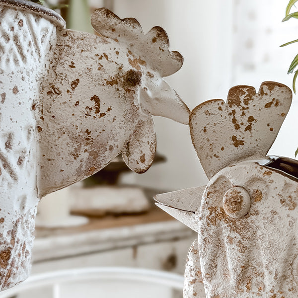 Indoor/Outdoor Distressed Hen Planter, Choose Your Style, photo 7 of 8