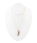Henley Blue Abalone Golden Pendant Necklace