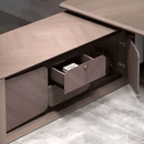 Cognac · Executive Desk w/ Mobile Storage