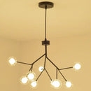 GobekUsa Heracleum Firefly Glass Ball Chandelier: Gold Luxury Lighting for Dining Kitchen Staircase