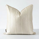 Herringbone jacquard cushion cover beige & white living room pillow by Decorbites