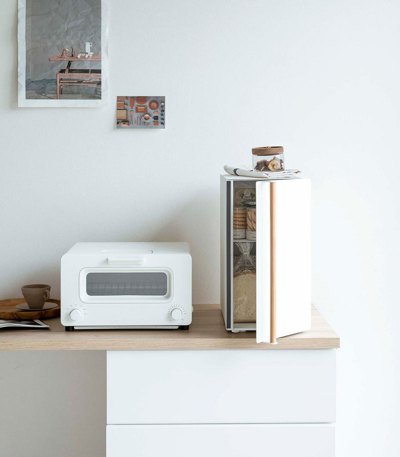 Bread Box - Vertical - Steel + Wood, photo 5 of 8