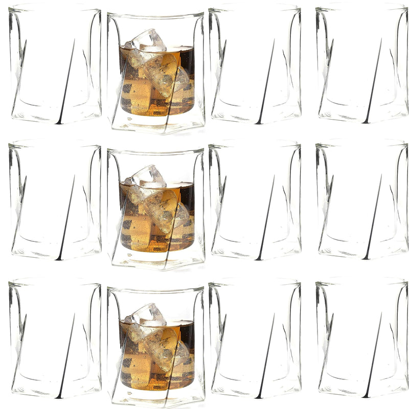 Double Wall Hexagon Whiskey Glasses - 10oz