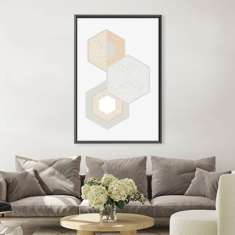 Hexa Abstract Canvas