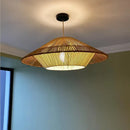 GobekUsa Hemp Rope Rattan Weave Chandelier LED Pendant Lights for Home Decor & Dining