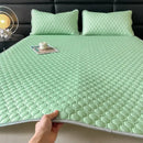 GobekUsa Cool Latex Filled Bed Sheet Set with Ice Silk Cooling Mat & Pillowcases