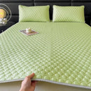 GobekUsa Cool Latex Filled Bed Sheet Set with Ice Silk Cooling Mat & Pillowcases