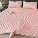 GobekUsa Cool Latex Filled Bed Sheet Set with Ice Silk Cooling Mat & Pillowcases
