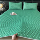 GobekUsa Cool Latex Filled Bed Sheet Set with Ice Silk Cooling Mat & Pillowcases