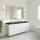 James Martin Chicago 72" Double Bathroom Vanity, Glossy White