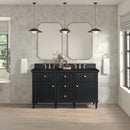 James Martin Lorelai 60" Double Bathroom Vanity, Black Onyx