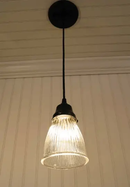 Minimalist Antique Glass Light Pendant or Sconce by The Lamp Goods
