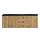 James Martin Laurent 72" Dual Mount Double Bathroom Vanity, Light Natural Oak