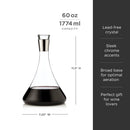 Irving Chrome-Rimmed Crystal Decanter by Viski