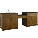 James Martin Bellshire 96" Double Bathroom Vanity, Honey Oak