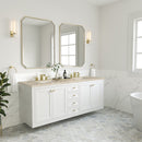 James Martin Chicago 72" Double Bathroom Vanity, Glossy White