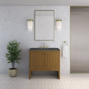 James Martin Hudson 36" Single Bathroom Vanity, Honey Oak