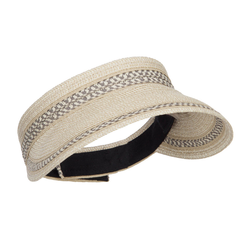 UPF 50+ Herringbone Braid Rollable Visor