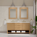 James Martin Solene 72" Double Bathroom Vanity, Seaside Oak