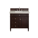 James Martin Brittany 36" Single Bathroom Vanity, Burnished Mahogany