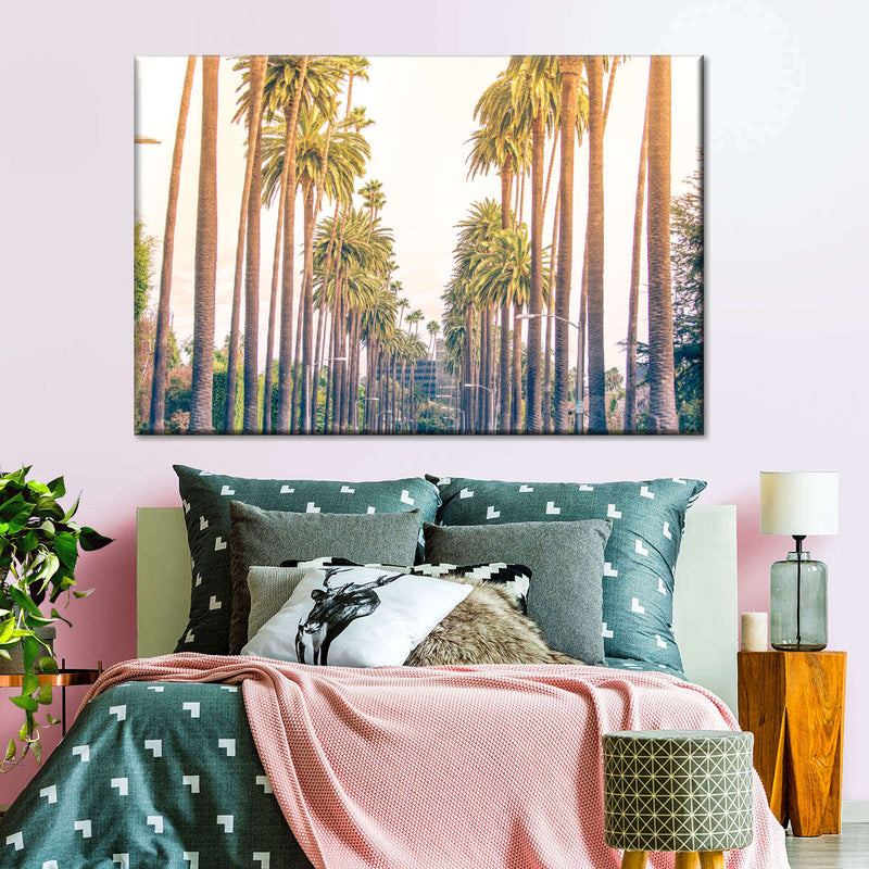 Palm Trees In Los Angeles Wall Art