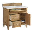 James Martin Lorelai 36" Single Bathroom Vanity, Light Natural Oak