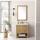 James Martin Breckenridge 30" Single Bathroom Vanity, Light Natural Oak