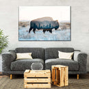 Bison And Skyline Wall Art