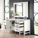 James Martin Addison 60" Single Bathroom Vanity, Glossy White